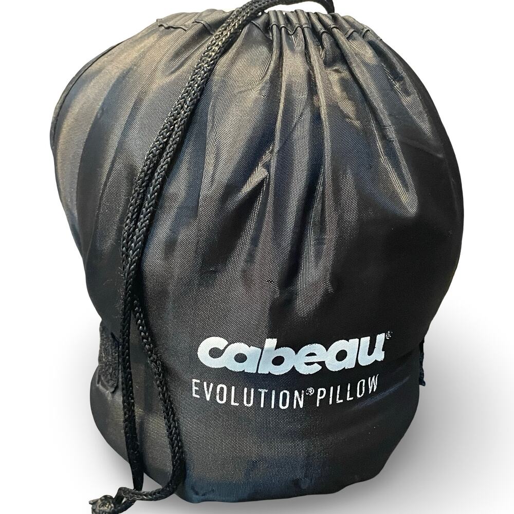 Cabeau Evolution Classic Travel Pillow Grey Memory Foam Neck Support With Bag